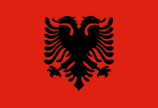 Nationella flagga, Albanien