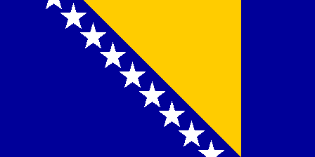 Nationella flagga, Bosnien och Hercegovina