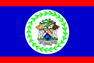 Nationella flagga, Belize