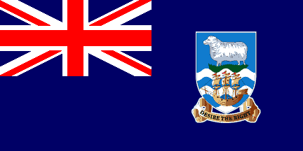 Nationella flagga, Falklandsöarna (Islas Malvinas)