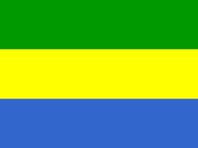 Nationella flagga, Gabon