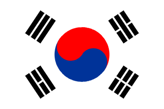 Nationella flagga, Sydkorea