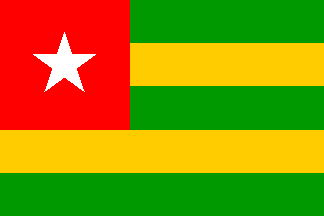 Nationella flagga, Togo